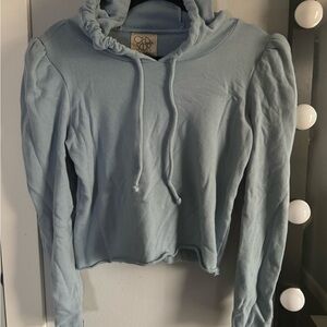 Chaser Light Blue Women's Hoodie Top
